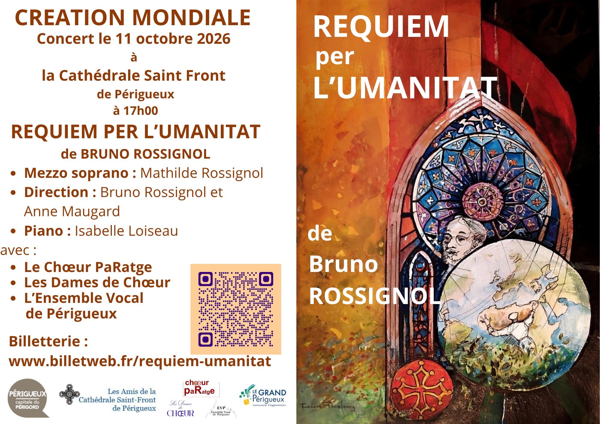 Concert Requiem per l'umanitat Cathédrale Saint-Front Périgueux 2026-10-11
