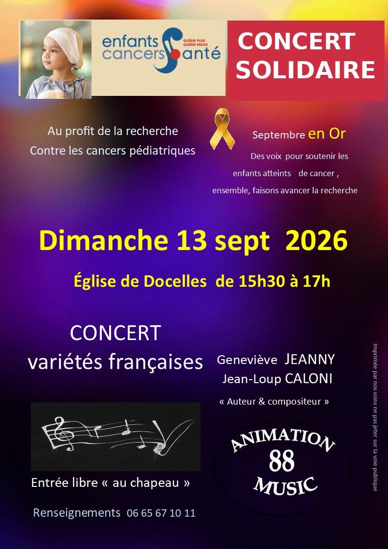 concert solidaire rue de la Libération Docelles