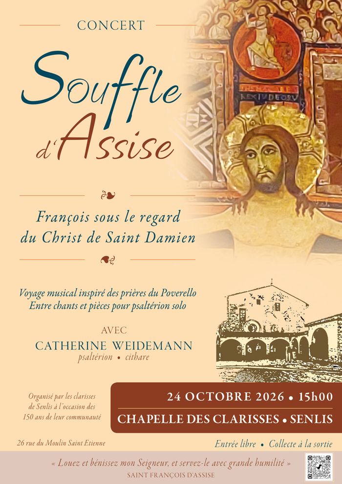 Concert « Souffle d&rsquo;Assise », Chapelle des Clarisses, Senlis