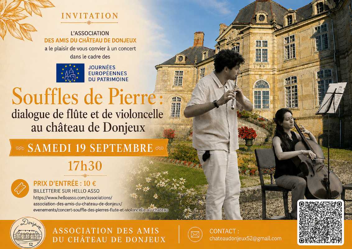 Concert Souffles de Pierre au Château de Donjeux Château de Donjeux Donjeux 2026-09-19