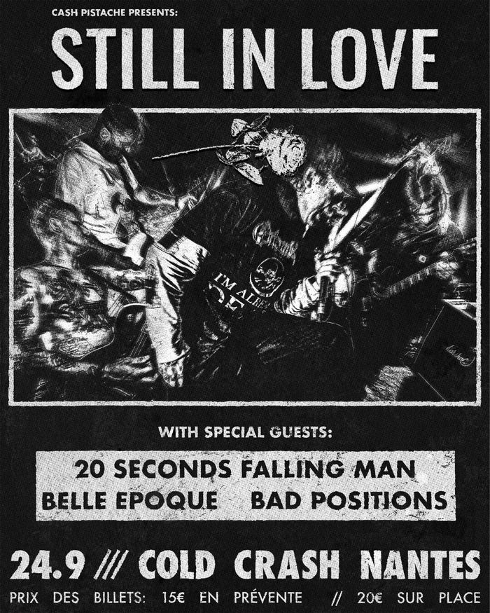 Concert : Still in Love + 20 Seconds Falling Men + Belle Époque + Bad Position Cold Crash – Brasserie nautile Rezé