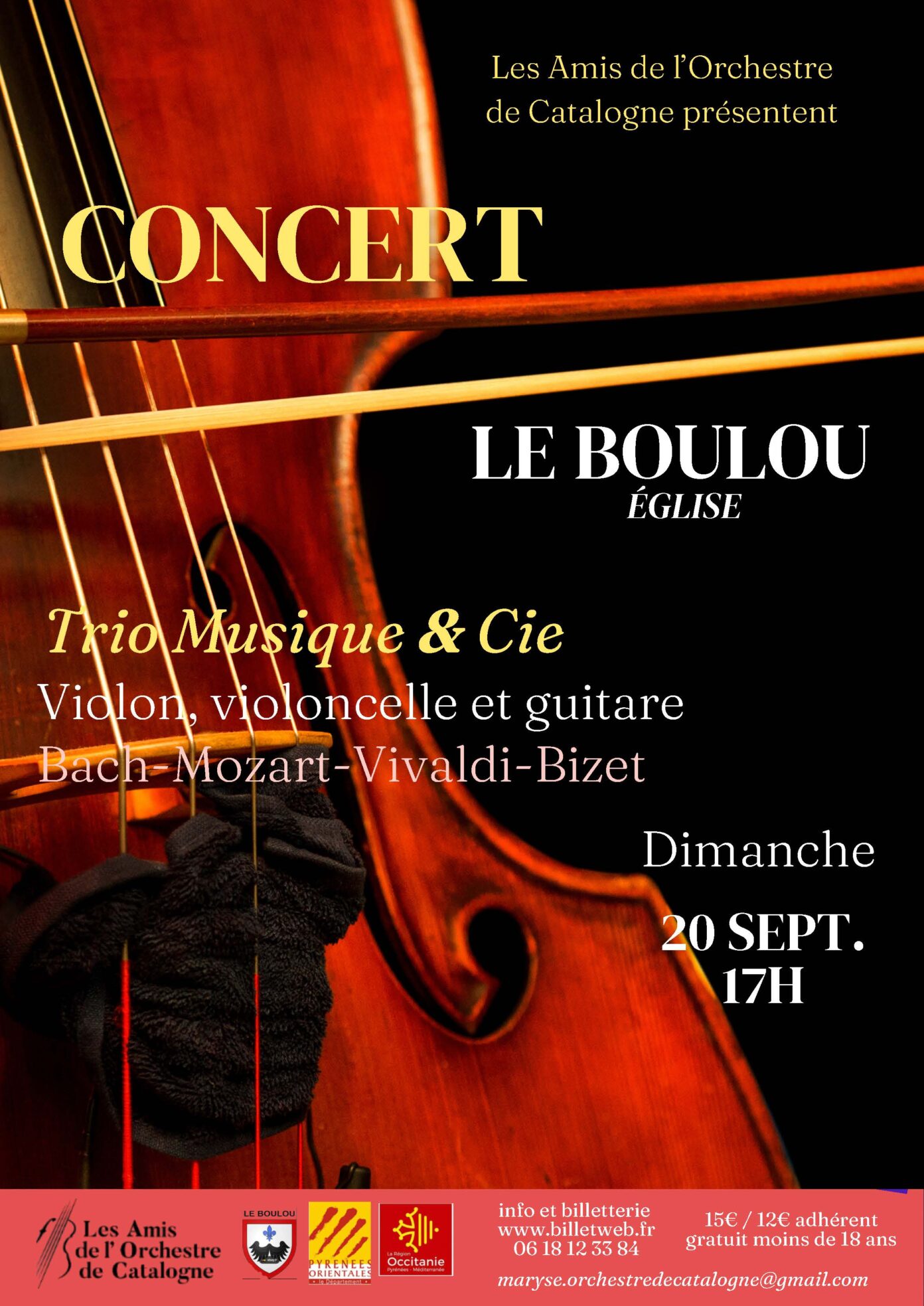 CONCERT TRIO MUSIQUE & CIE Le Boulou