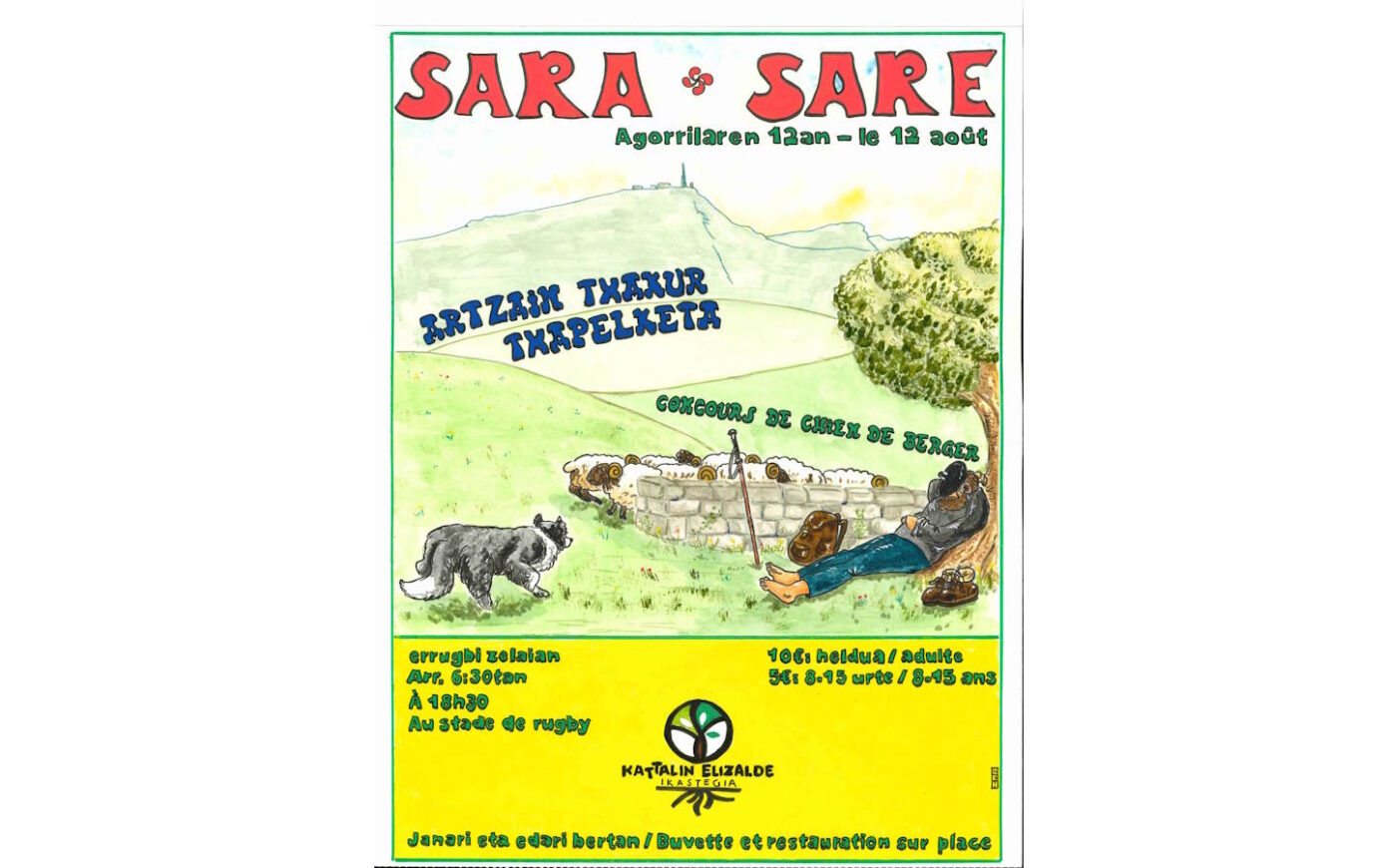 Concours chiens de berger / Artzain Xakur Txapelketa Stade Sare