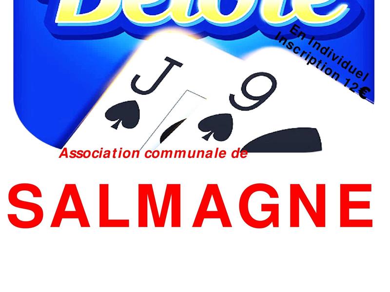 Concours de belote Salle des fêtes du Château Salmagne
