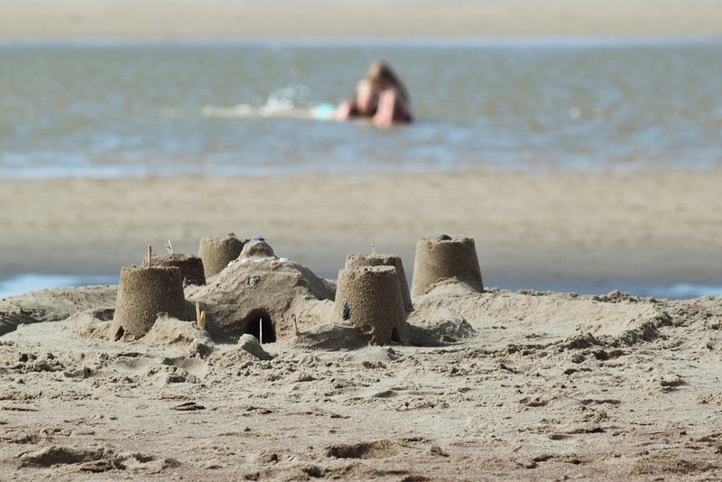Concours de château de sable Gouville-sur-Mer