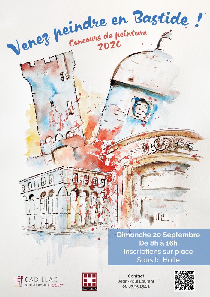 Concours de peinture « Venez peindre en Bastide ! », Cadillac-sur-Garonne, Cadillac