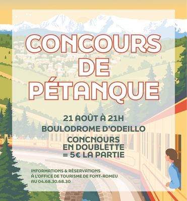 CONCOURS DE PÉTANQUE 21 AOÛT Font-Romeu-Odeillo-Via