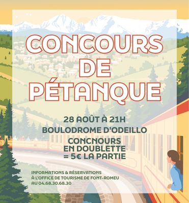 CONCOURS DE PÉTANQUE 28 AOÛT Font-Romeu-Odeillo-Via