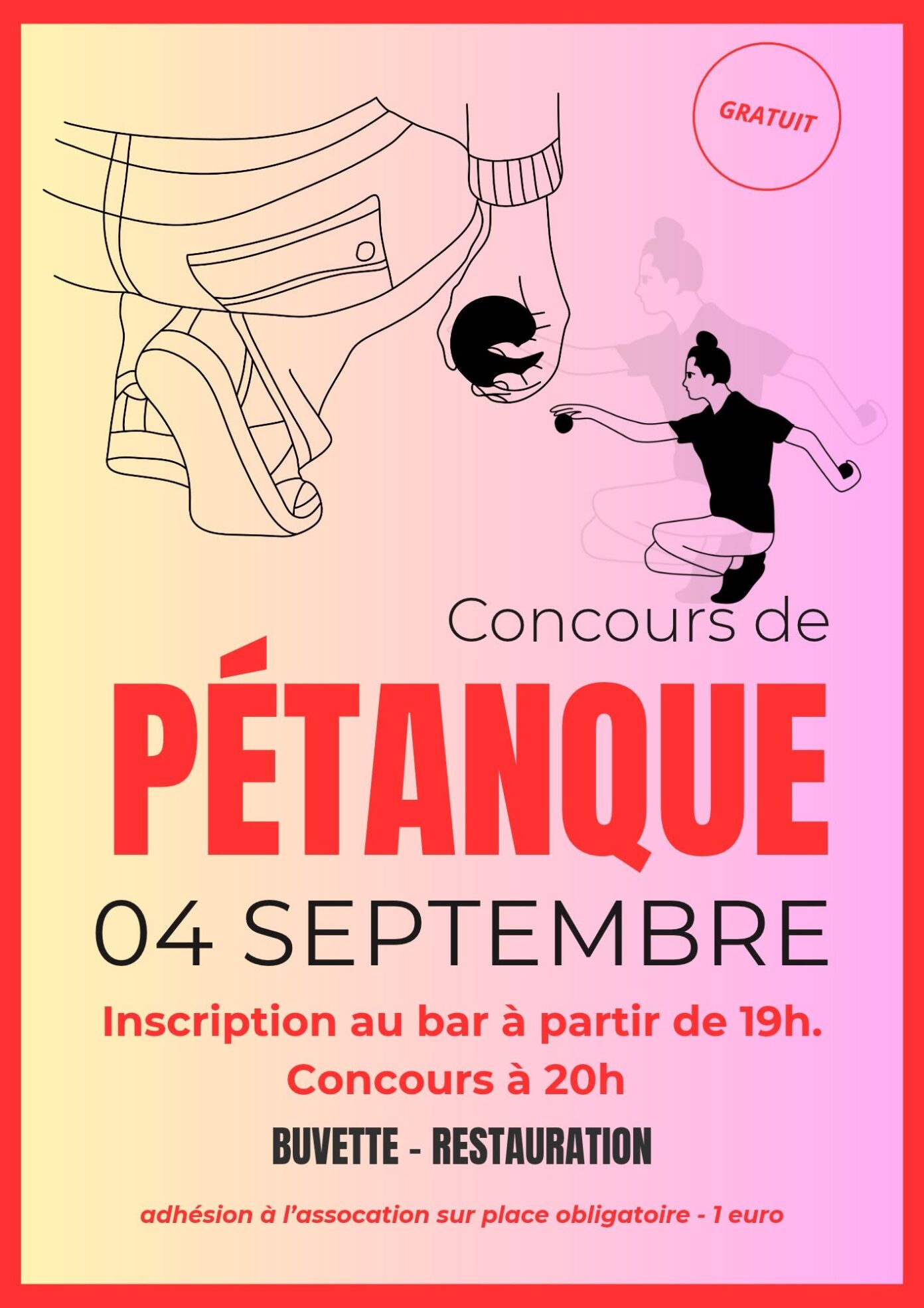 Concours de Pétanque à La Chapelle Saint-André Mairie La Chapelle-Saint-André