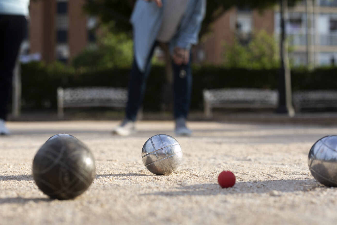 Concours de pétanque à Louin Louin
