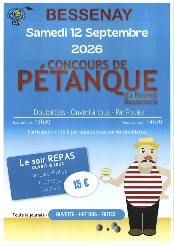Concours de pétanque, Boulodrome de Bessenay, Bessenay