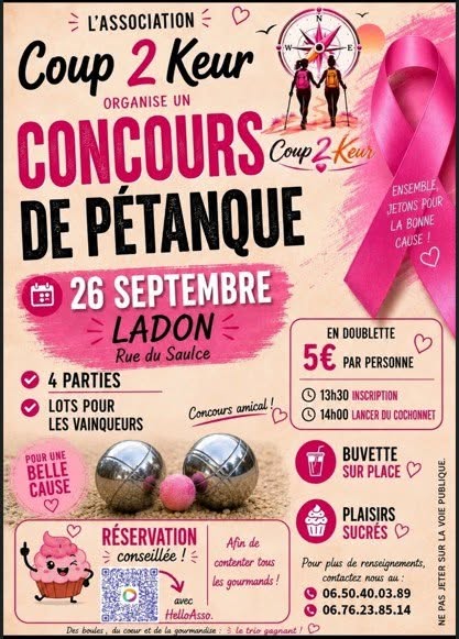 Concours de pétanque  Ladon