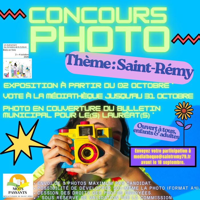 Concours photo, Médiathèque Les Mots Passants, Saint-Rémy