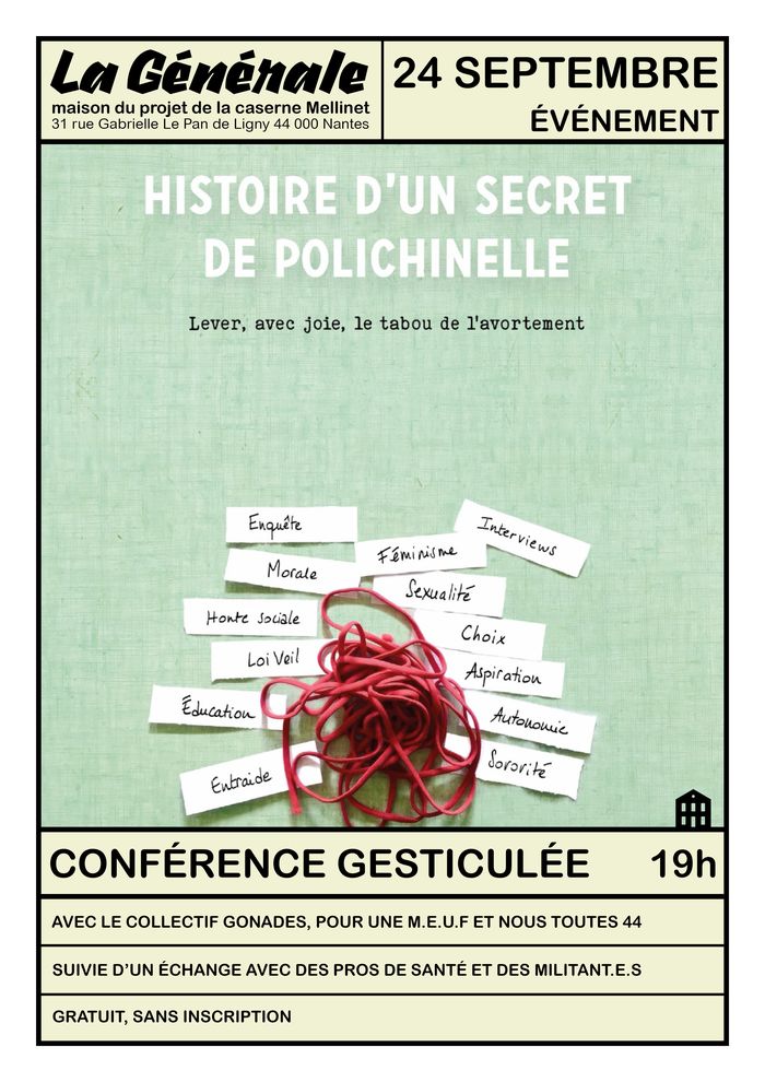 Conférence Gesticulée La Générale, Caserne Mellinet Nantes