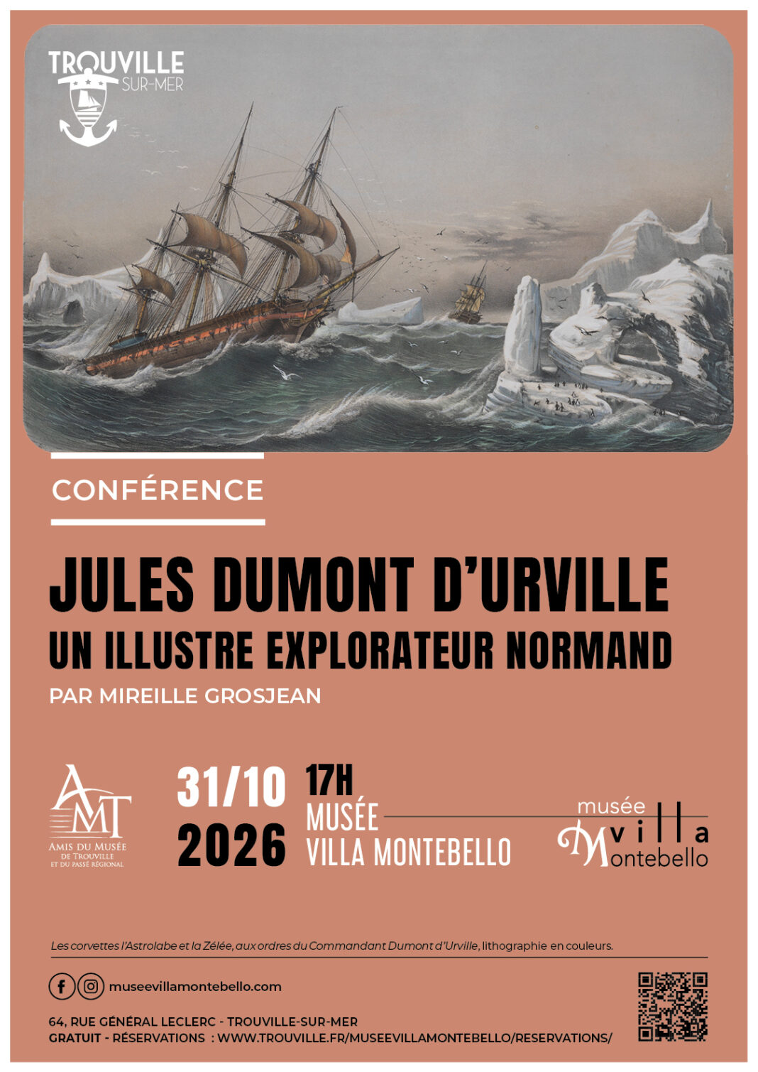 Conférence Jules Dumont d’Urville, un illustre explorateur normand Musée Villa Montebello Trouville-sur-Mer