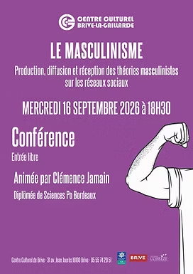 Conférence: Le masculinisme (Centre Culturel)  Brive-la-Gaillarde