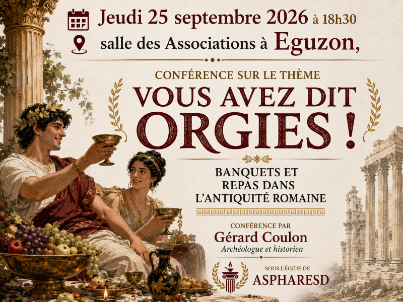 Conférence par Gérard Coulon Rue Camille Toussaint Éguzon-Chantôme 2026-09-25