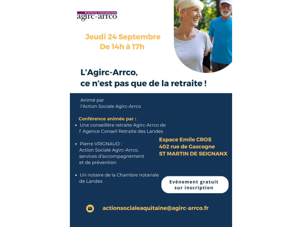 Conférence sur la mémoire Salle Emile Cros Saint-Martin-de-Seignanx