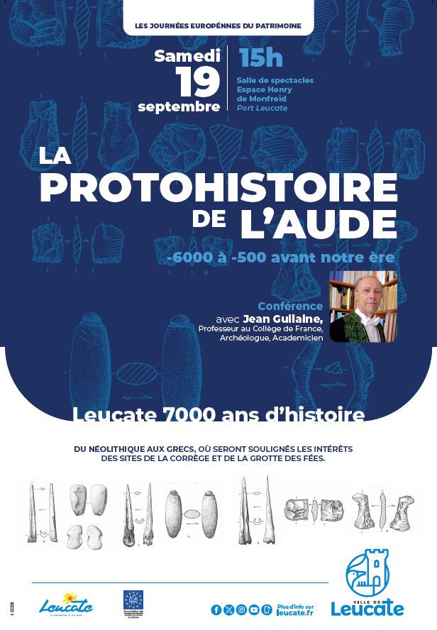 Conférence sur la protohistoire de l&rsquo;Aude (- 6000 à – 500 avant notre ère), Espace Henry de Monfreid, Leucate