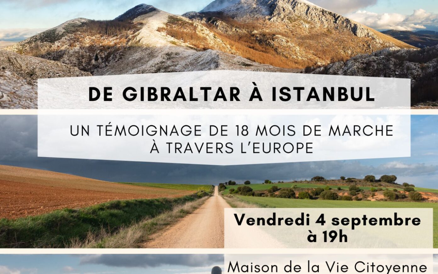 Conférence: traverser l’Europe à pied MVC Centre Ville Bayonne