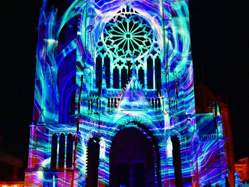 Constellations de Metz Mapping vidéo Place d’Armes Chapitre de l’Eglise Cathédrale Metz