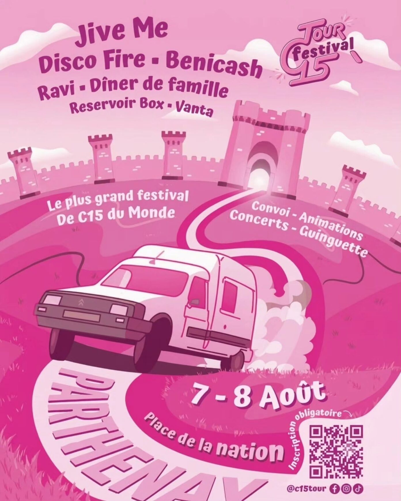 Convoi du C15 Tour Festival Mazières-en-Gâtine