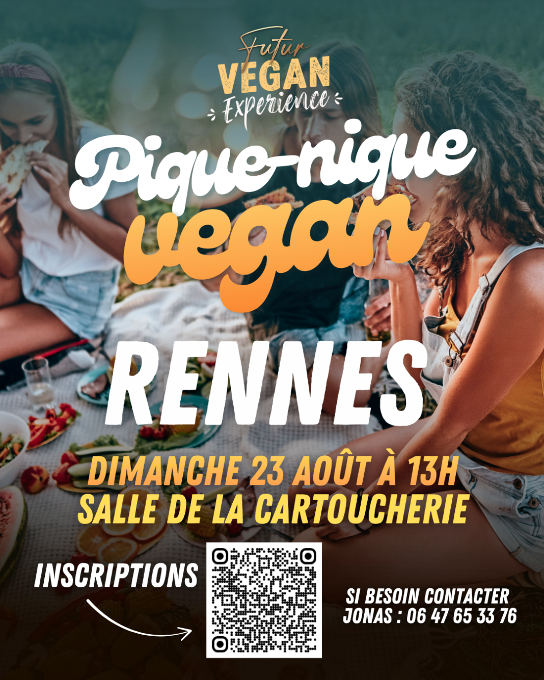 Pique-nique partagé végane Salle des cartoucheries Rennes