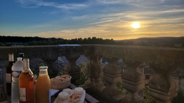 Coucher de soleil gourmand du haut du Jacquemard, Jacquemard, Lambesc