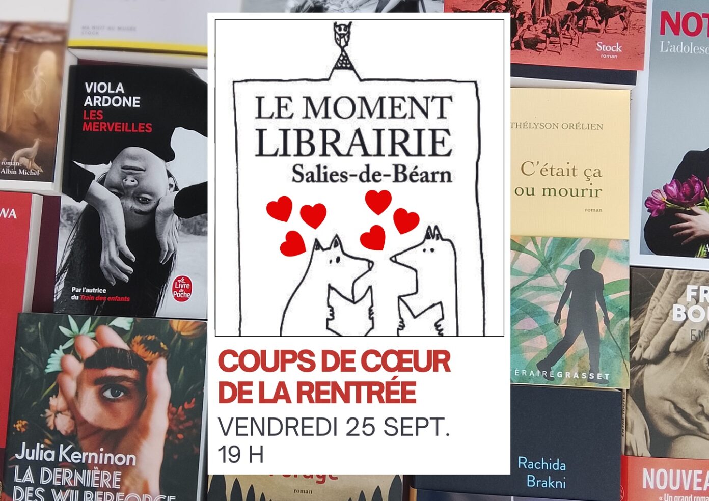 Coups de cœur à voix haute rentrée littéraire 2026 Le Moment Librairie Salies-de-Béarn