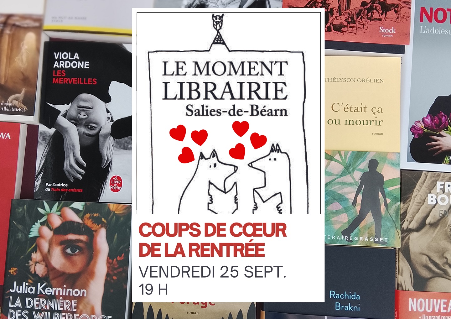 Coups de cœur à voix haute rentrée littéraire 2026 3 place du Bayaà Salies-de-Béarn 2026-09-25