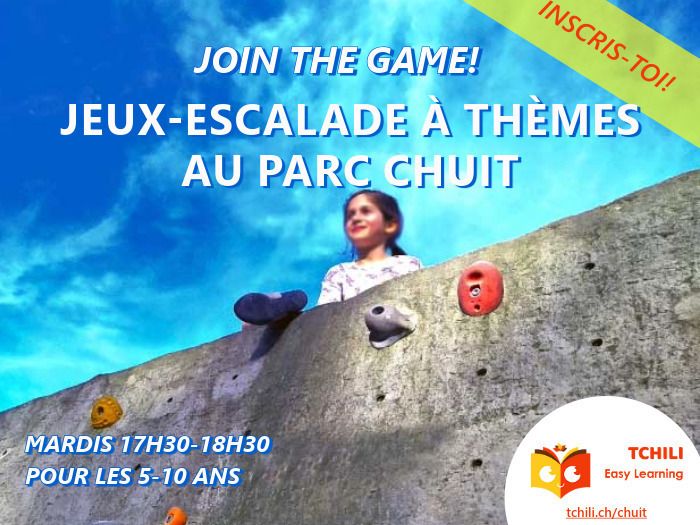 Cours Jeux-Escalade à Thèmes pour les 5-10 ans au parc Chuit – sessions d’automne, Parc Chuit, Lancy
