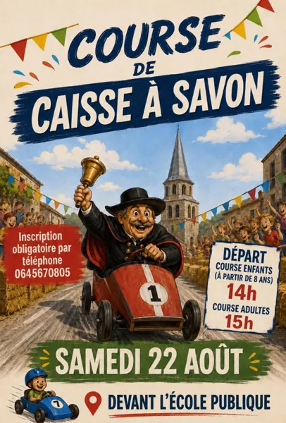 Course de caisses à savon Devant l’école publique Saint-Côme-d’Olt