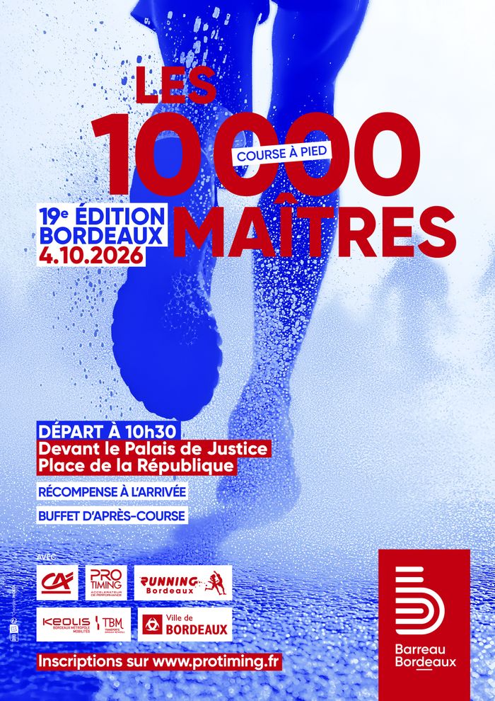 Course des 10 000 maîtres du Barreau de Bordeaux, Palais de Justice, Bordeaux