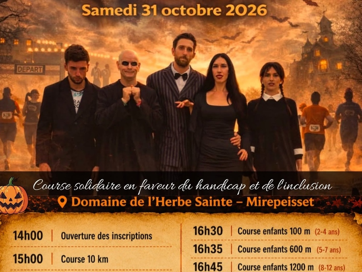COURSE HALLOWEEN Route de Ginestas Mirepeisset 2026-10-31