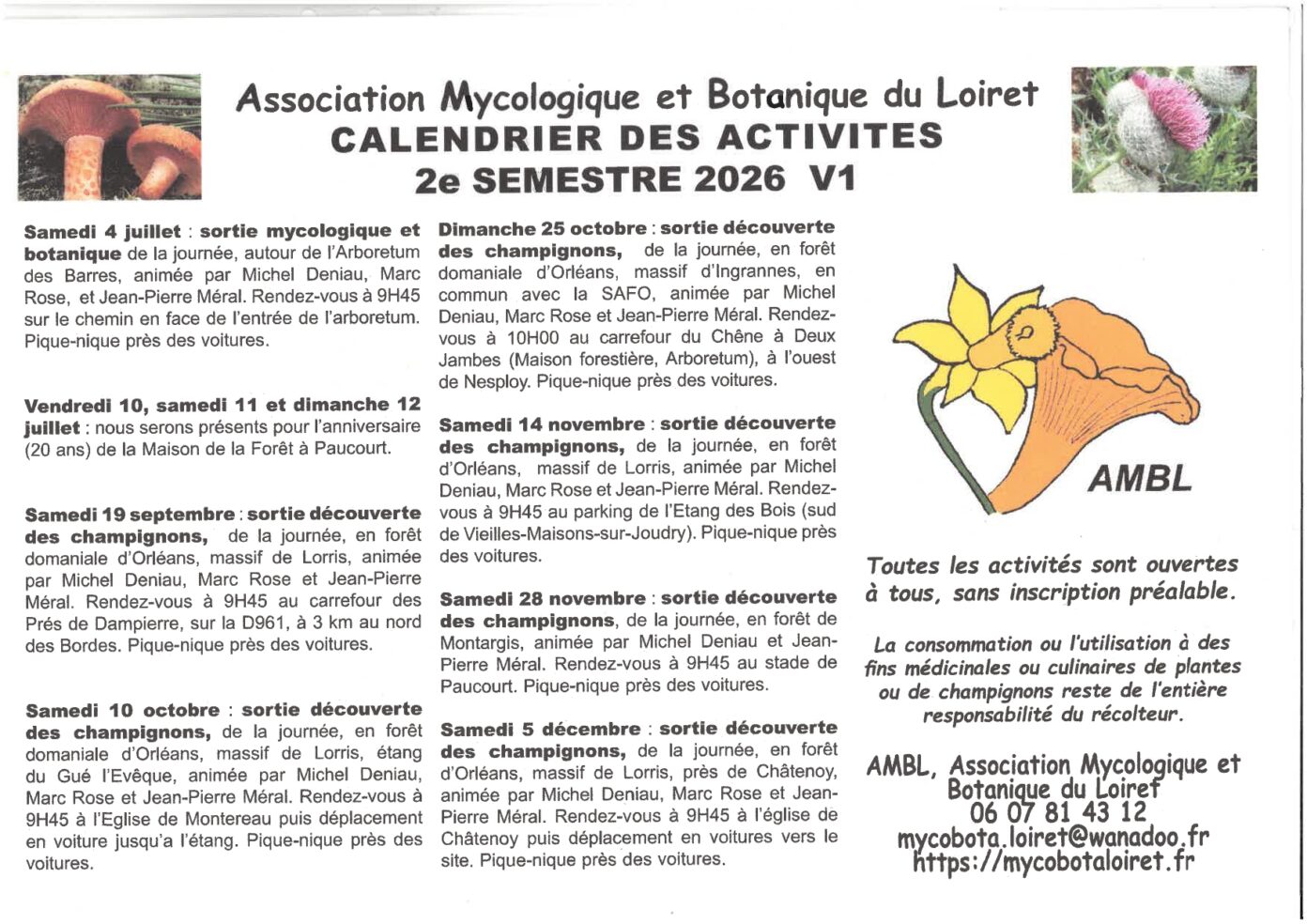 Découverte des champignons Châtenoy