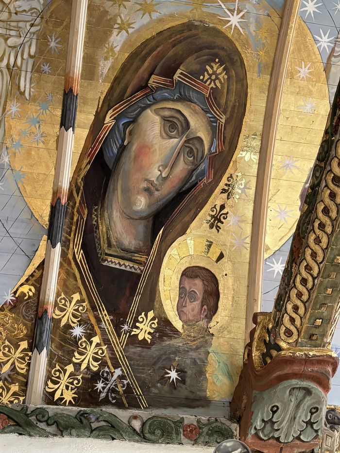 Découverte des peintures, Eglise Saint-Pierre / Tréflevenez, Tréflévénez