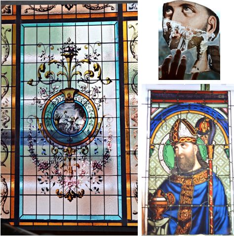 Découvrez la restauration d'un vitrail et la peinture sur verre Église Notre-Dame-de-l'Assomption Blan