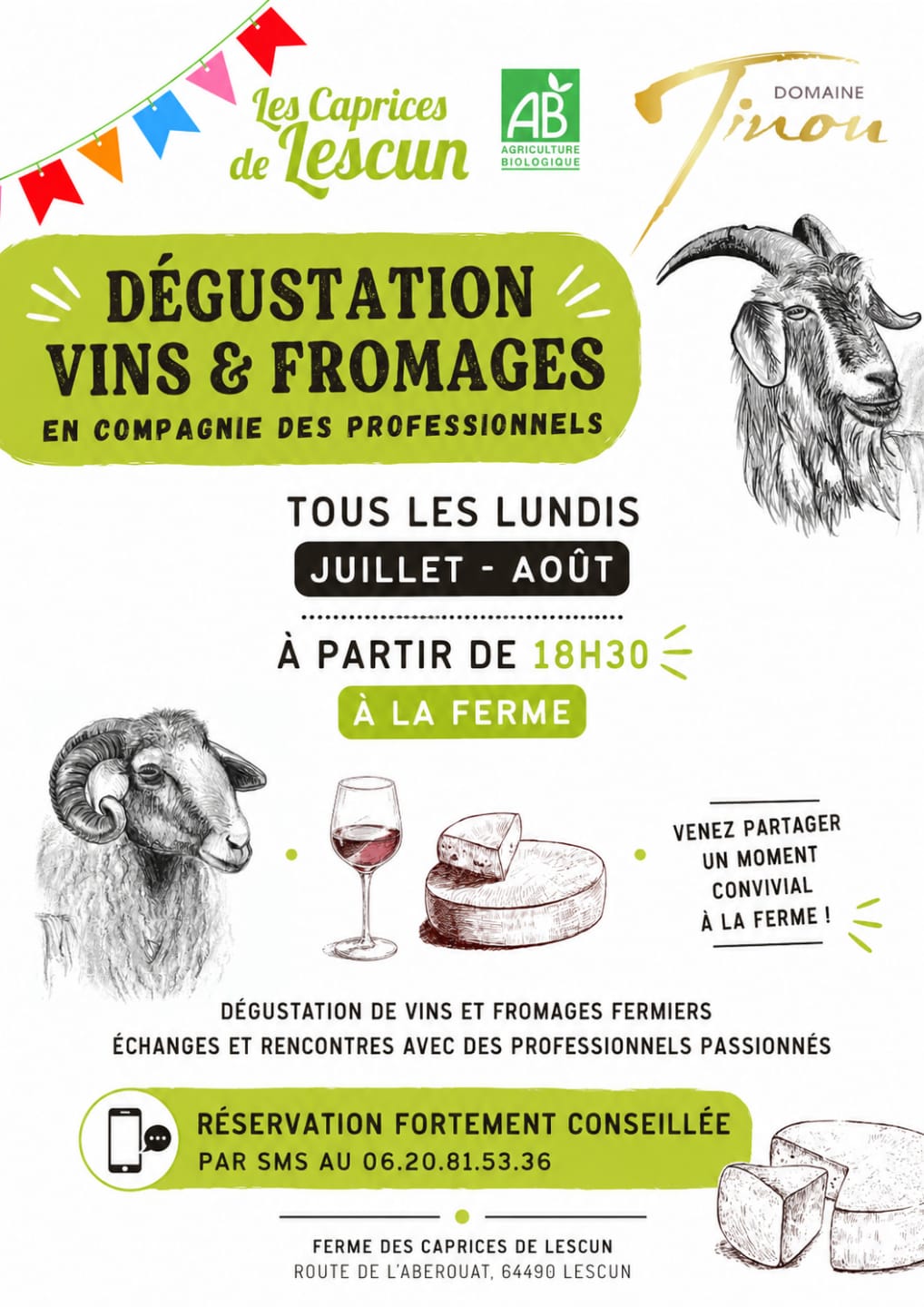 Dégustation vins et fromages en compagnie des professionnels  Lescun