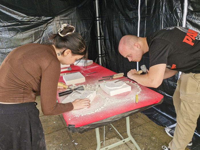 Démonstration de savoir-faire et atelier : la taille de pierre, Palais des Comtes de Poitou – Ducs d&rsquo;Aquitaine, Poitiers