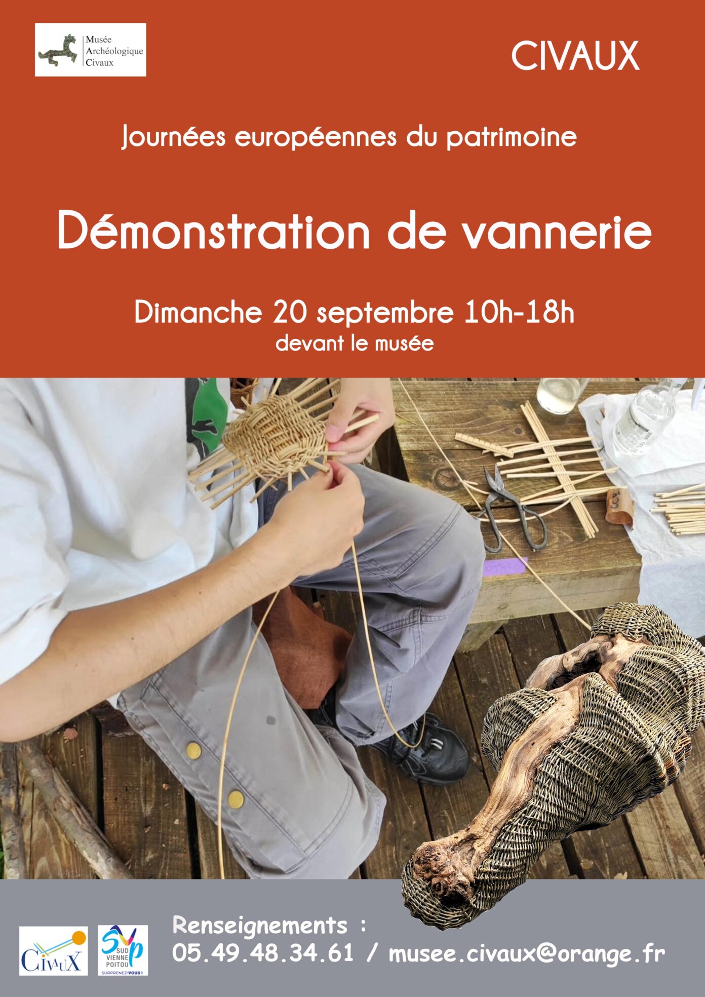 Démonstration de vannerie Civaux