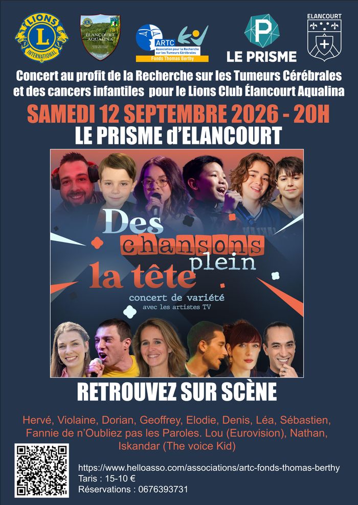 DES CHANSONS PLEIN LA TETE Le Prisme Élancourt