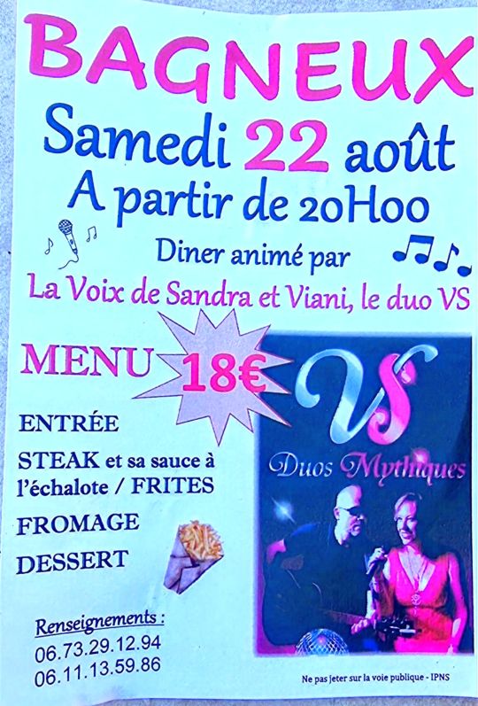 Dîner-concert Bagneux