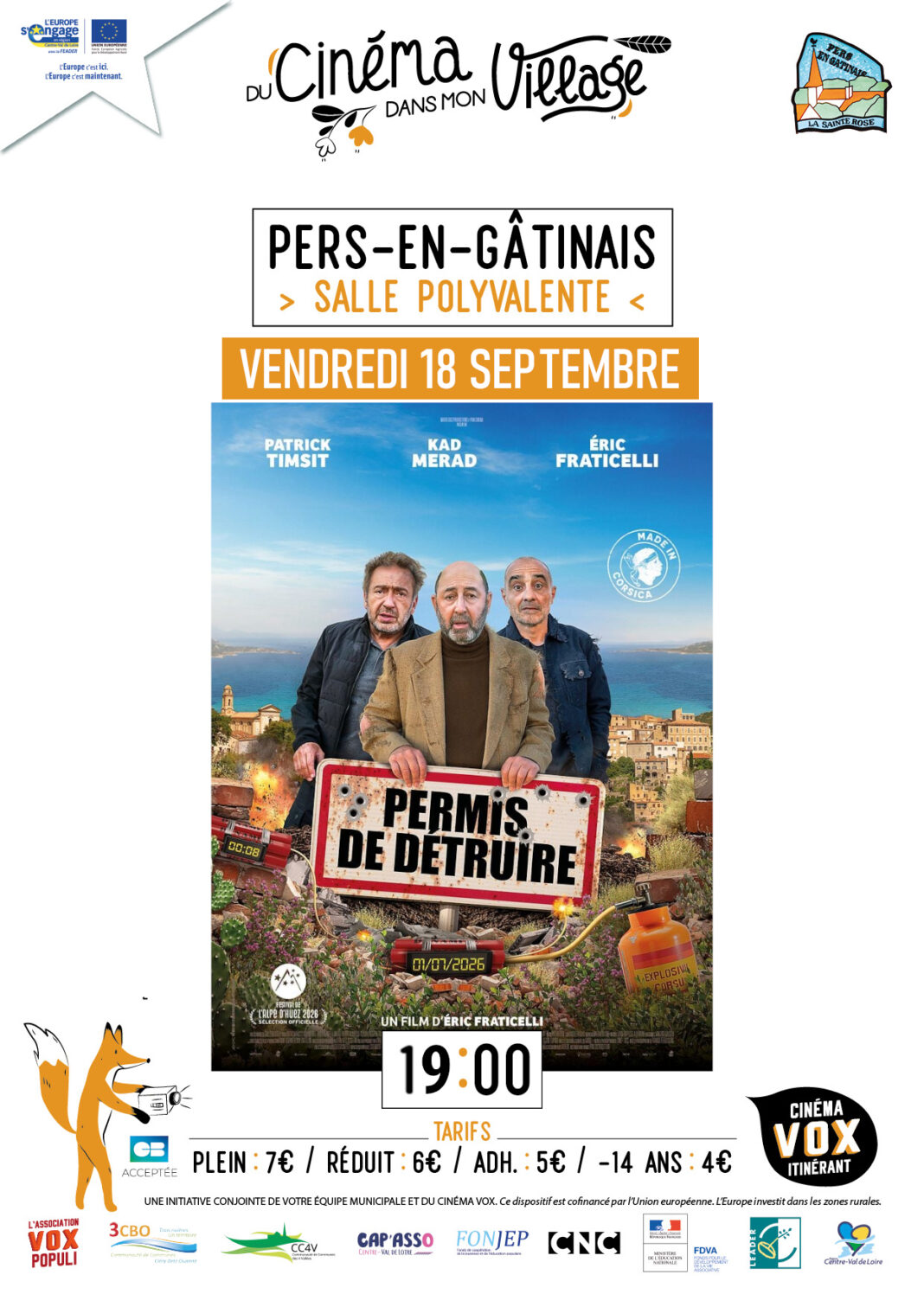 Du cinéma dans mon village Permis de détruire Pers-en-Gâtinais