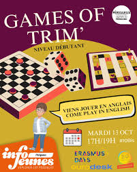 Erasmus days Games of trim' jeux de société en Anglais 10 bis Avenue Georges Pompidou Périgueux 2026-10-13