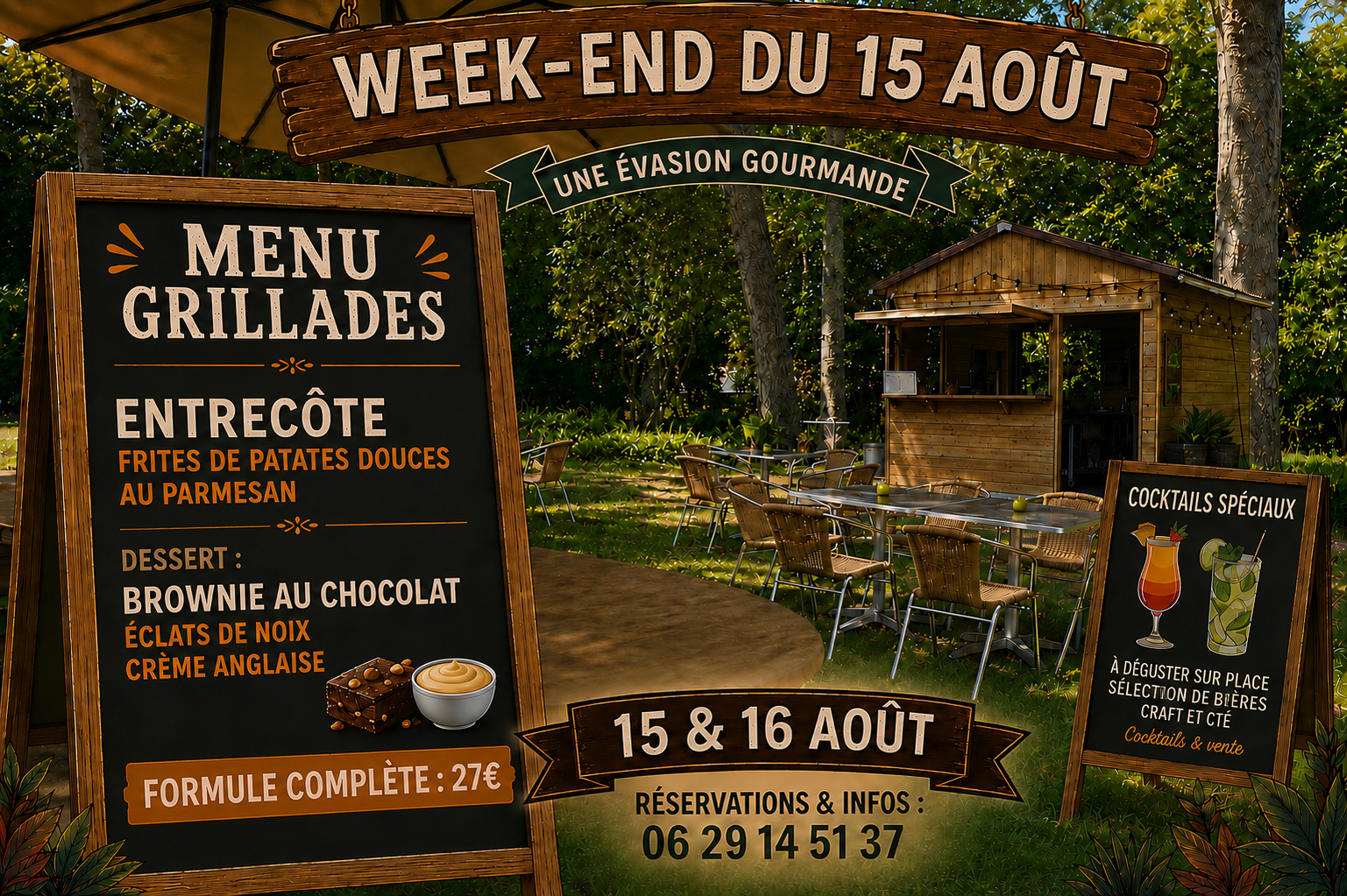 Évasion gourmande Repas grillades 15 Rue Michel Cauty Senonches 2026-08-15