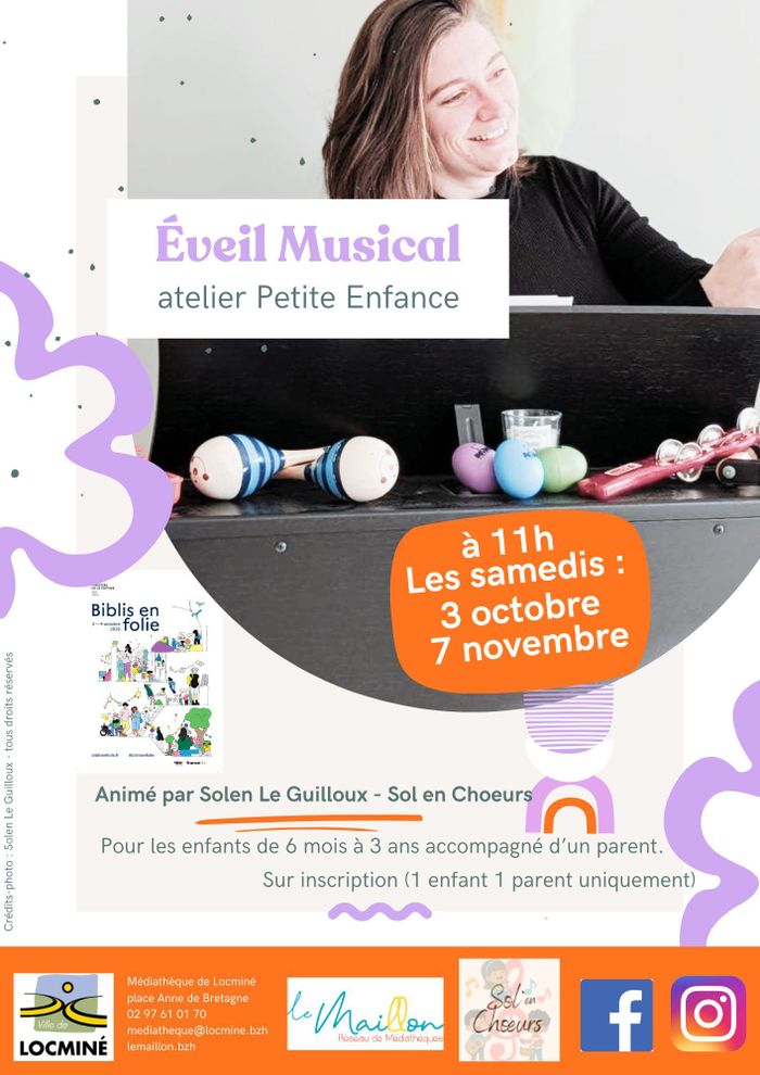 Eveil musical, Médiathèque de Locminé, Locminé