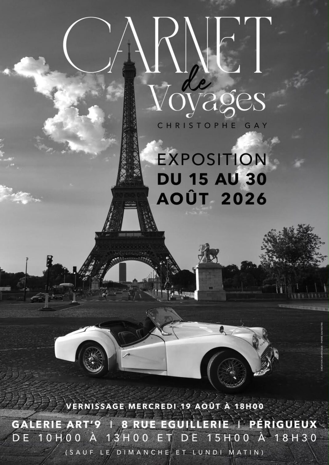 Exposition Carnet de voyages Christophe Gay Galerie Art’9 Périgueux