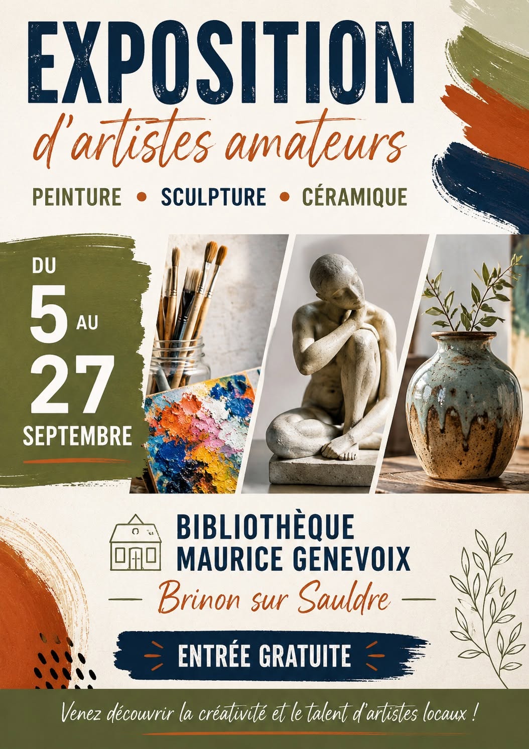 Exposition d’artistes amateurs Brinon-sur-Sauldre