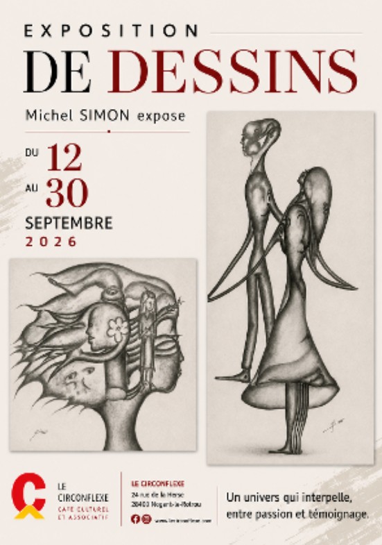 Exposition de dessins au Circonflexe Nogent-le-Rotrou