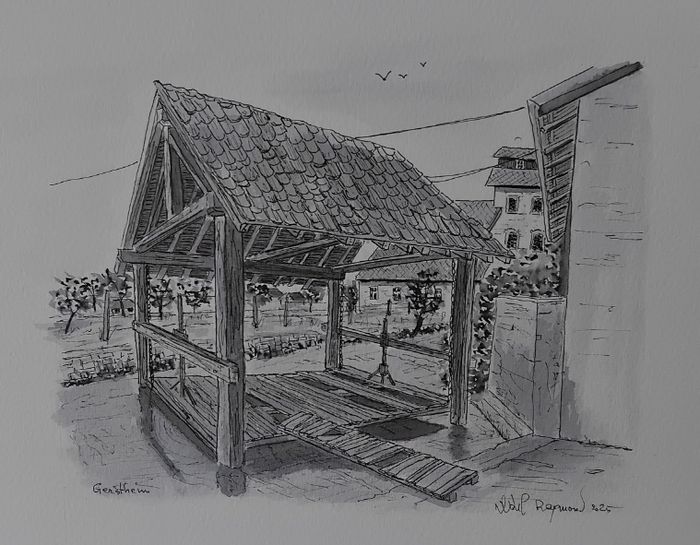 Exposition de Maisons alsaciennes, Médiathèque le Moulin, Gerstheim